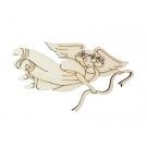 Ángel en madera de chopo