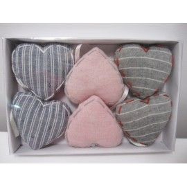 Corazones de tela con lacito para regalar – L’aura Bella tienda online de scrapbooking, manualidades y encuadernación en Madrid