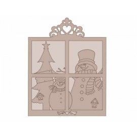 Conjunto ventana Navidad