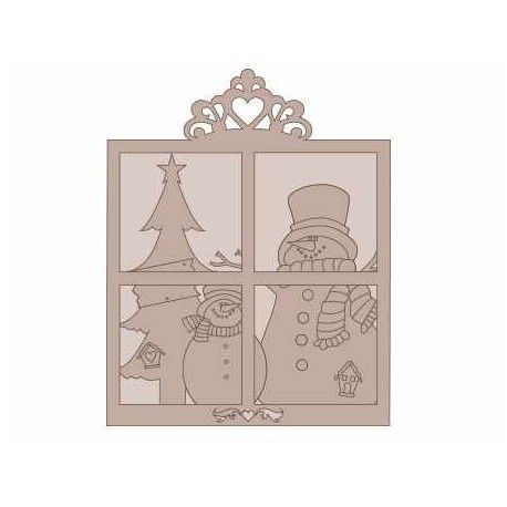 Conjunto ventana Navidad