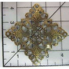 Decoración de metal dorada....