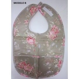 Babero plastificado Rimini con motivos florales – L’aura Bella tienda online de scrapbooking, manualidades en Madrid