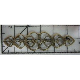 Decoración de metal dorada....