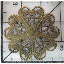 Decoración de metal dorada....