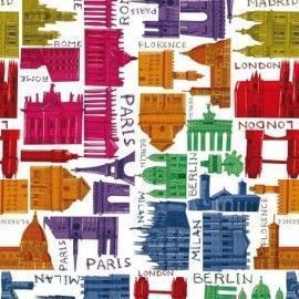 Capitales del mundo. 70x100 cm