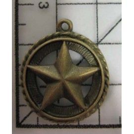 Decoración de metal dorada....