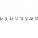 Cinta con lacitos de rafia, color lavanda