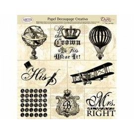 8 viñetas vintage: corona,...