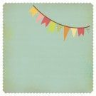 Papel scrapbooking con forma. Bunting - Save the date. El mejor scrap en L'aura Bella tu tienda online