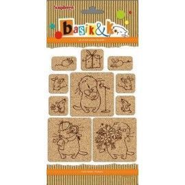 Basik&K: 1 Pegatinas de corcho