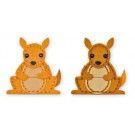 Kit mini de fieltro para fabricar canguros – L’aura Bella tienda online de scrapbooking, manualidades y regalos en Madrid