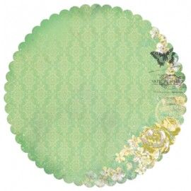 Papel Scrapbooking redondo. Lime - Pickled. El mejor scrap en L'aura Bella tu tienda online