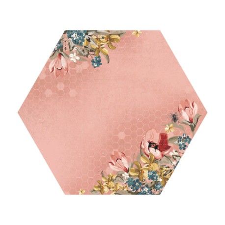 Papel Scrapbooking Hexagonal. Orchid - Forget me not. El mejor scrap en L'aura Bella tu tienda online