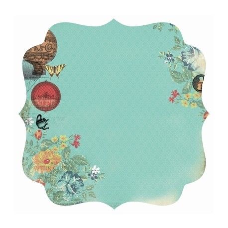 Papel Scrapbooking con forma. Wonderland- Looking. El mejor scrap en L'aura Bella tu tienda online