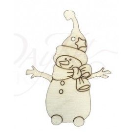 Muñeco de nieve con estrella