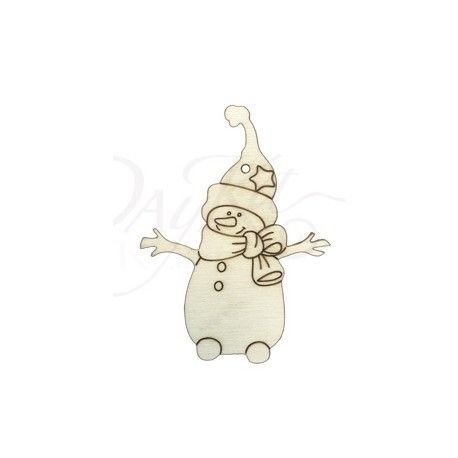 Muñeco de nieve con estrella