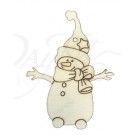 Muñeco de nieve con estrella