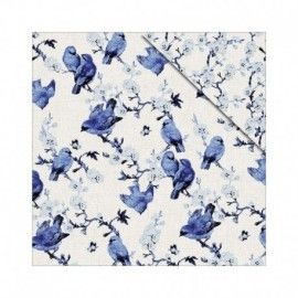 Floral Delight: Blue birds