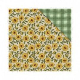 Papel scrapbooking girasoles y kitchen - L’aura Bella tienda online de scrapbooking, manualidades y regalos en Madrid