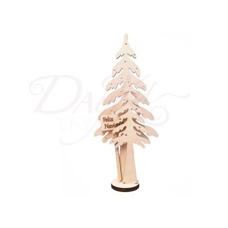 set 2 abetos + carte Feliz Navidad + luces led