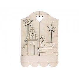 tabla kit cisne, casita. 39 x 27 cm
