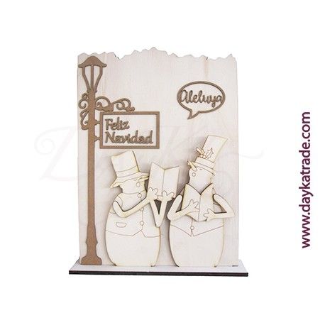 Muro dos muñecos de nieve