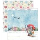 Niños con paraguas. Navidad