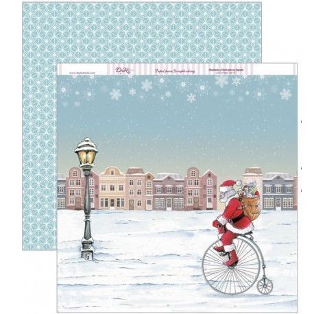 Papa Noel en bici. Navidad