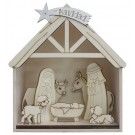 Belén en portal 27 x 11 cm