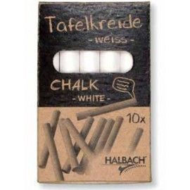 Tizas blancas. 10 uds