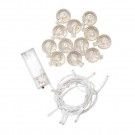 Luces LED 12 con bombillas doradas