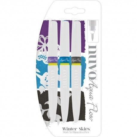 Rotuladores acuarelables Aqua Flow: Winter Skies