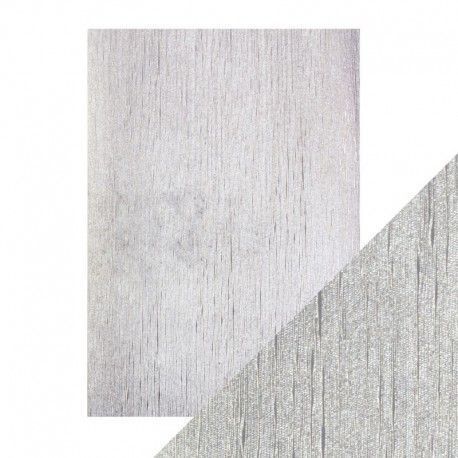 A4 LUXURY EMBOSSED CARD - SILVER SILK. Papel Scrapbooking 9818E. El mejor scrap en L'aura Bella tu tienda online