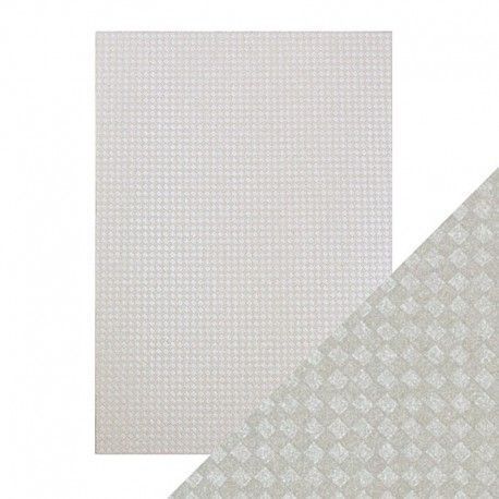 A4 LUXURY EMBOSSED CARD - STEEL DIAMONDS. Papel Scrapbooking 9819E. El mejor scrap en L'aura Bella tu tienda online