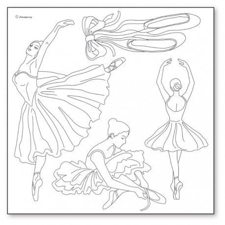 Dance. Siluetas en papel de arroz.