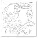 Dance. Siluetas en papel de arroz.