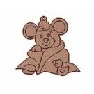 Ratoncito con pato. Para colgar