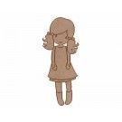 Niña con las manos en los bolsillos