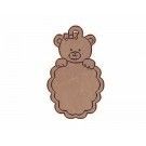 Osita cartel ondulado vertical. Para colgar