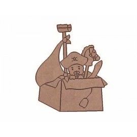 Pirata con caballo en caja