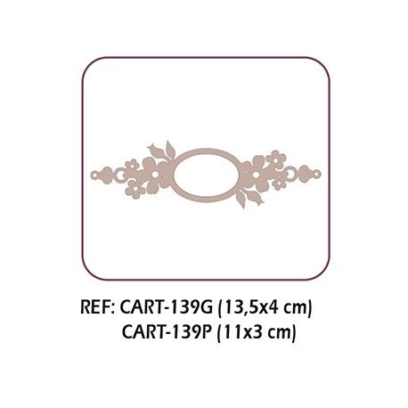 Ovalo con flores pequeño