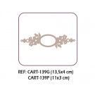 Ovalo con flores pequeño