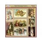 Papel de découpage con ángeles y escenas Navideñas – L’aura Bella tienda online de scrapbooking, manualidades y encuadernación e