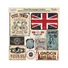 Carteles de bicicletas , Londres y la bandera inglesa