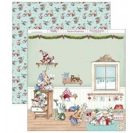 Papel para Scrapbooking con motivos navideños SCP-285 – L’aura Bella tienda de scrap, pintura, manualidades y encuadernación 
