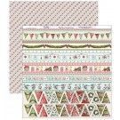 Papel Scrapbooking. SCP-288 Navidad 2018 Dayka. guirnaldas y banderines. Cenefas