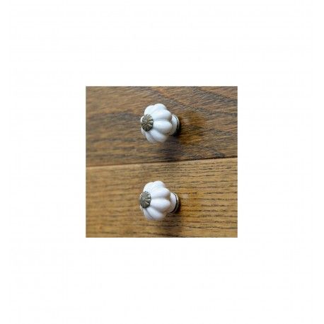 Pomo cerámico lino antiguo. 2 uds.