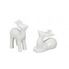 2 renos de cerámica. Pequeños