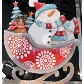 Muñeco de nieve trineo