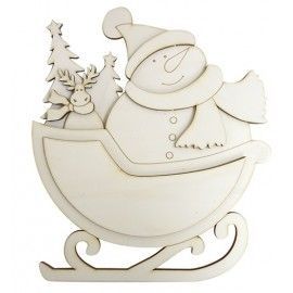 Muñeco de nieve trineo